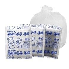 킹스봉 일회용 배접 비닐 봉지 쓰레기 재활용 봉투 특대 100L (20매)