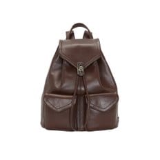 Occam Doux double pocket Backpack M(오캄두더블포켓 백팩 미듐)Choco Brown_VQB3-1BP744-1BRXX