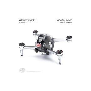 WRAPGRADE for DJI FPV 용무 액센트 컬러 스킨실 에어포스실버