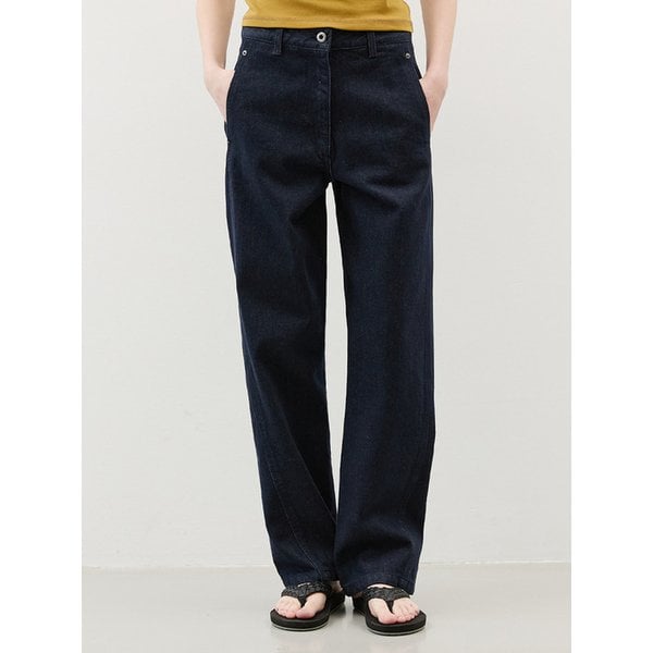 스티치 절개 데님 팬츠_3COLORS