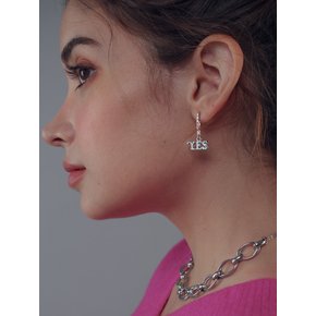 YES drop cubic earring