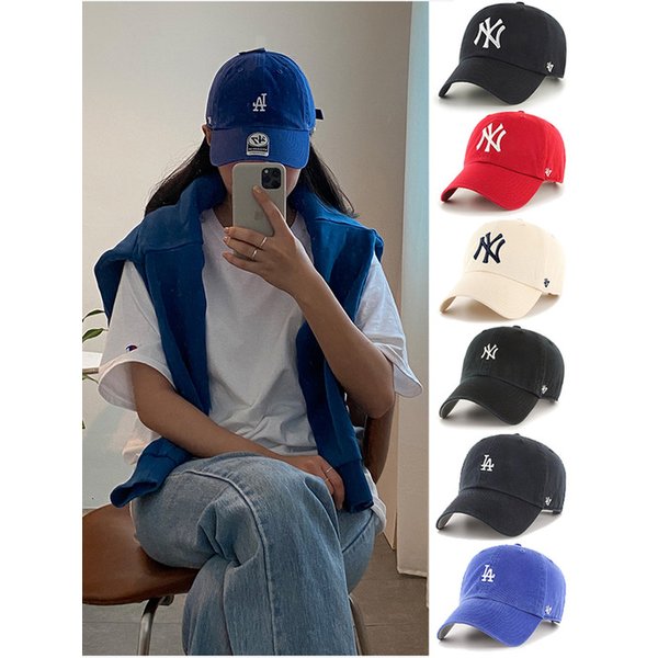 (당일출고)47브랜드 MLB모자 뉴욕/LA 클린업 모자 볼캡