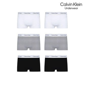 Calvin Klein CK 언더웨어 남성 트렁크 남자속옷 드로즈 사각 팬티 3팩 세트 U2664G-998