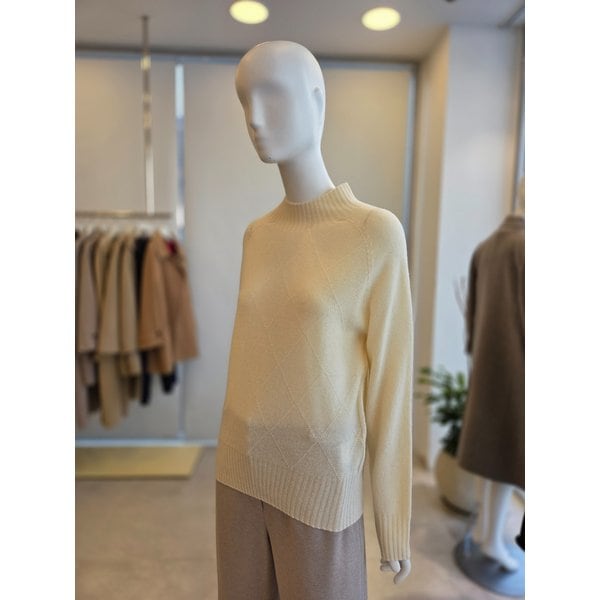 [여주점] [더 아이잗] 여성 울 아가일 멜란지 풀오버 니트 (IRBA1PO051)