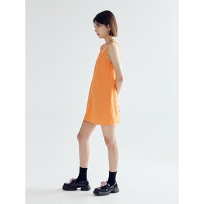 STITCH MINI DRESS - ORANGE