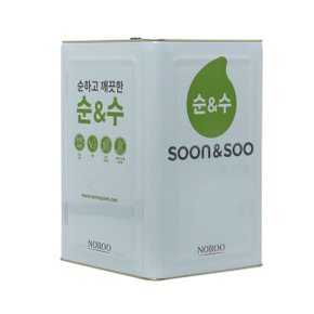 친환경페인트 향균 노루페인트 순앤수 수성 내부용 KS M 6010 2종 1급 18L 백색