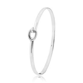 아우리 주얼리 팔찌 B2075 Ledbury Solid Sterling Silver Hook Bangle