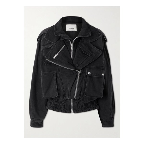 아넬리 레이어드 데님 재킷 블랙 1647597357879184