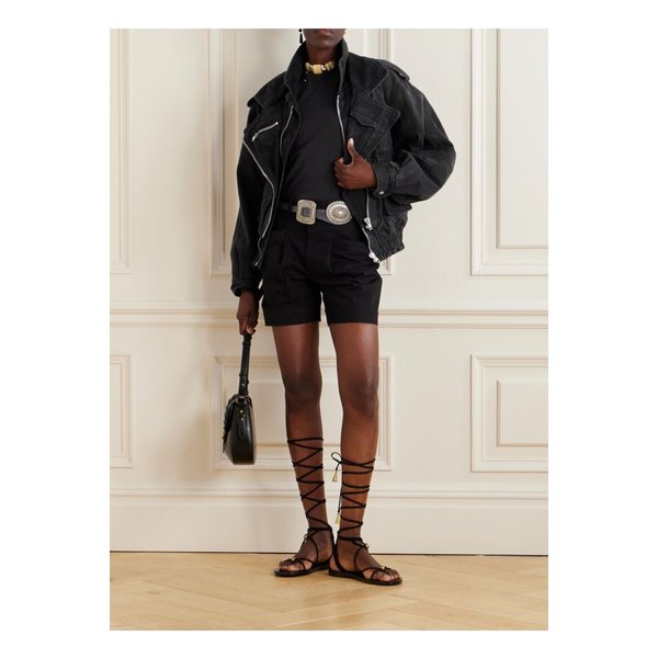 아넬리 레이어드 데님 재킷 블랙 1647597357879184