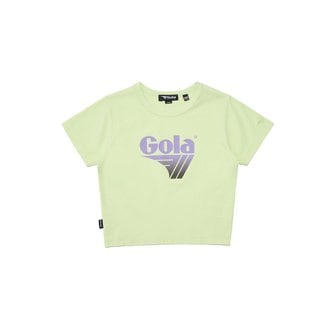 원더플레이스 [골라] 여성 W BIG LOGO SLIM CROP T-SHIRTS [LIME]