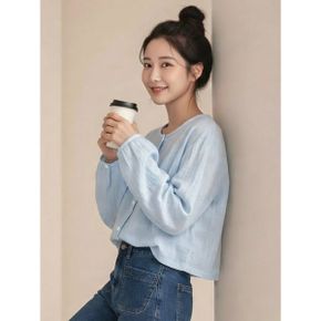 벌룬 소매 라운드넥 블라우스 G6SBL032P _P418314824