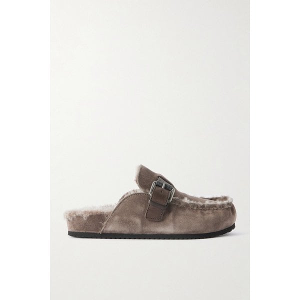 브루넬로쿠치넬리 버클 시어링 뮬 46376663162935686