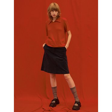 코르카 Corduroy A line Skirt Navy