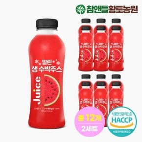 데이앤 얼린 생 수박주스 300ml x 6병 2세트