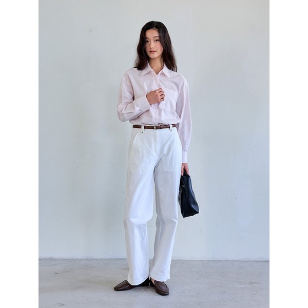 Cotton Welt-Pocket Pants (Ivory)