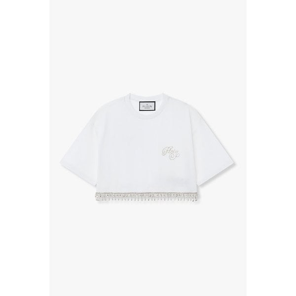 크리스탈 시그니처 크롭 티셔츠 8625301503000