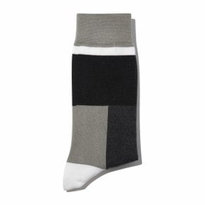 Grey Block socks_CALAX25104GYX