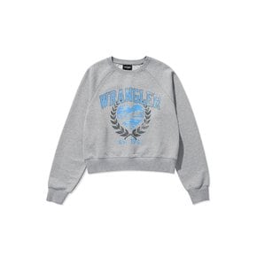 (W) Bay Heart Sweatshirt Melange Grey