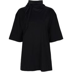르메르 25SS 블랙 풀라드 스카프 반팔 티셔츠 TO1384 LJ1018 999