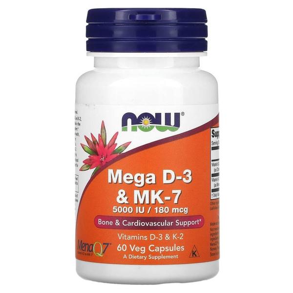 미국직구 NOW Foods 나우푸드 메가 K3 & MK7 5000IU/180mcg 60식물성캡슐