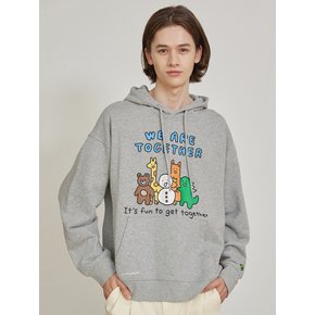 NNE TOGETHER HOODIE [MELANGE GREY]