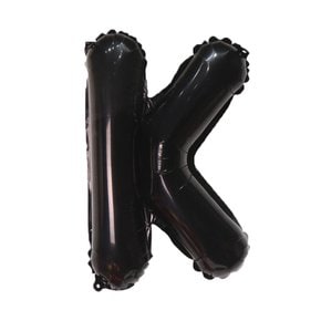 35cm 알파벳 호일 풍선 블랙 K 생일이벤트 문자풍선 16인치