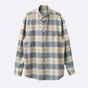 26SS 오라리 슈퍼 라이트 울 체크 셔츠 라이트 브라운 A26SS01LC
