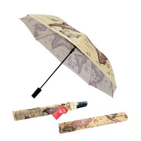 반자동 고지도 우산 잡화 패션 우산 패션 2단 패턴