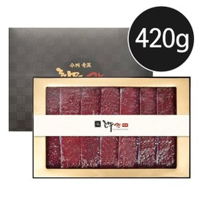 칸육포 촉촉통통 수제 쇠고기육포 선물세트 360g 2세(국내산) /쇼핑백증정