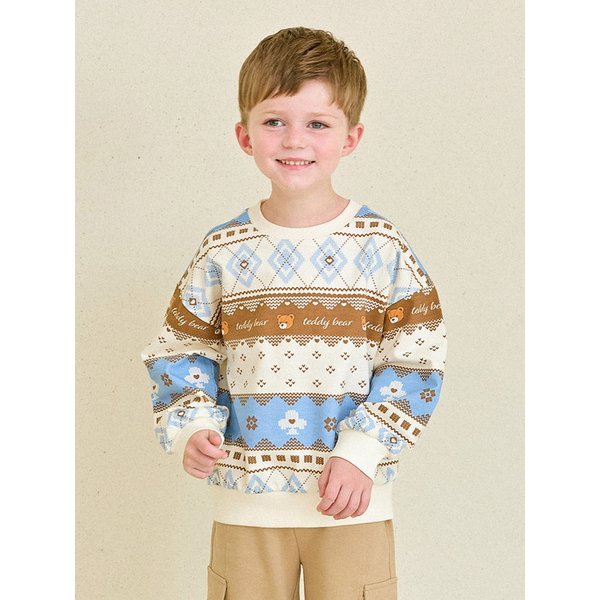 럭키클로버자카드맨투맨티셔츠