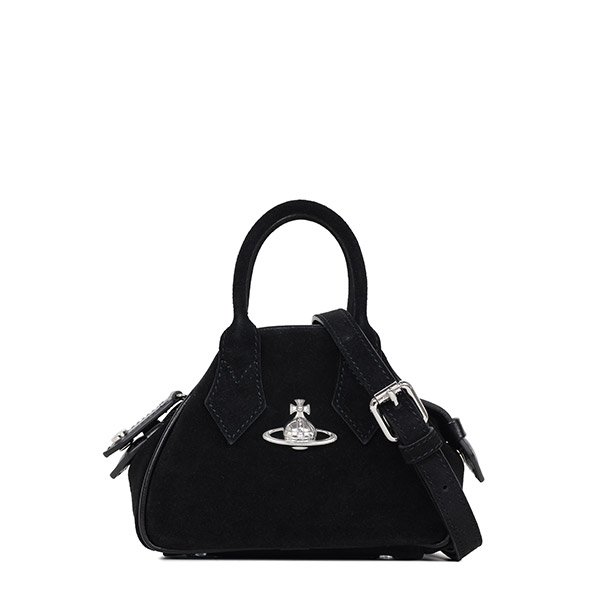 [부산점] 25FW 블랙 미니 야스민 스웨이드 크로스 토트백 5C010005W L007E N401