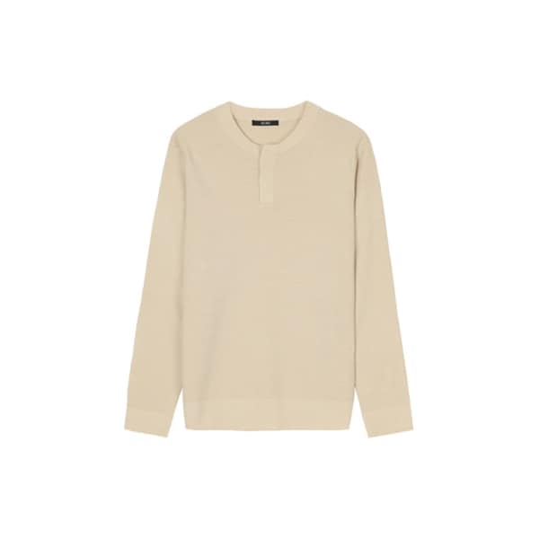 남성 헨리넥 스웨터 (BEIGE)