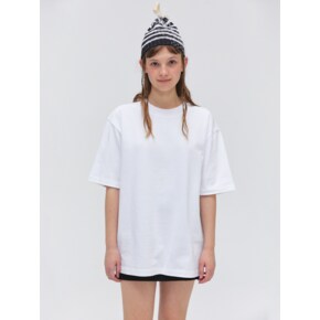 Oversized Half Sleeves T-shirt - White