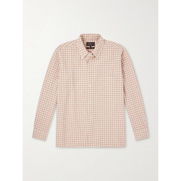 빔스 버튼다운 시어서커 체크 코튼 리넨 블렌드 셔츠 46376663162982654