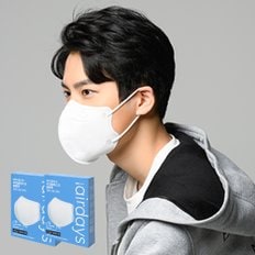 에어데이즈 슬림핏 kf94 화이트 50매 대형 여름마스크 숨쉬기편한 마스크