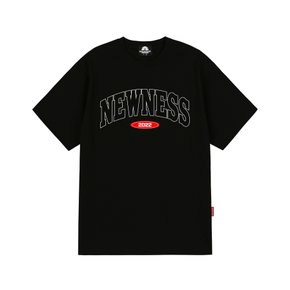 NEWNESS VARSITY LOGO 티셔츠 - 블랙