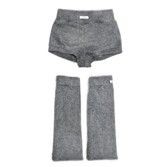 러닝하이(RUNNING HIGH) FUR SHORTS & LEG WARMER [GREY]