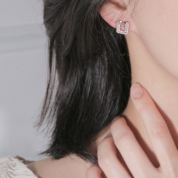 14k G.F 비모 스퀘어 귀걸이 EA3018