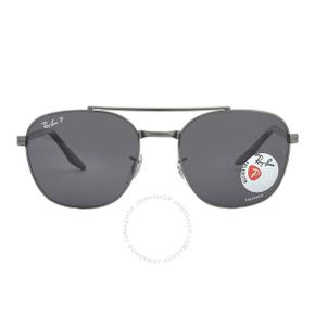 4159783 Ray-Ban Polarized Dark Grey Square Uni Sunglasses