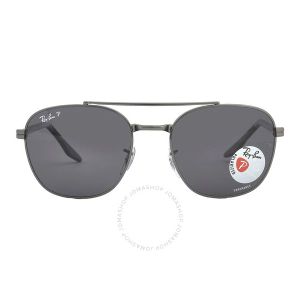 이스퀘어 4159783 Ray-Ban Polarized Dark Grey Square Uni Sunglasses