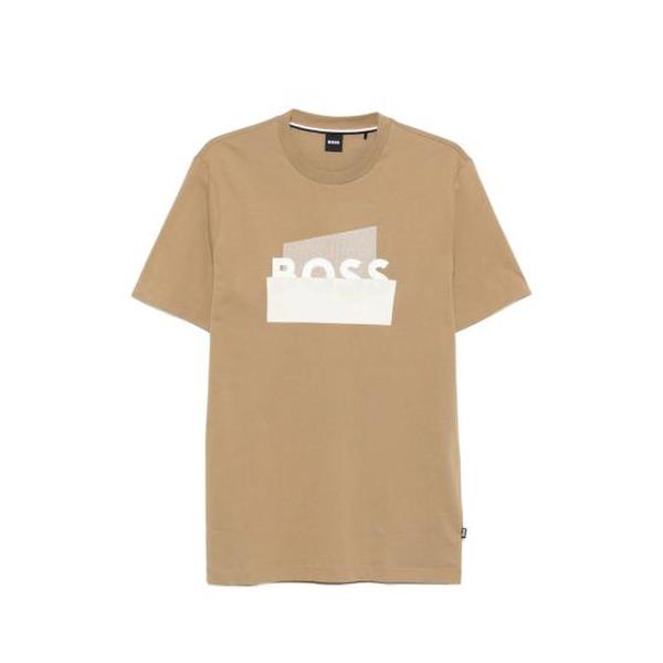 확대된 대표 보스 반팔 티셔츠 50555799 252 NEUTRALS