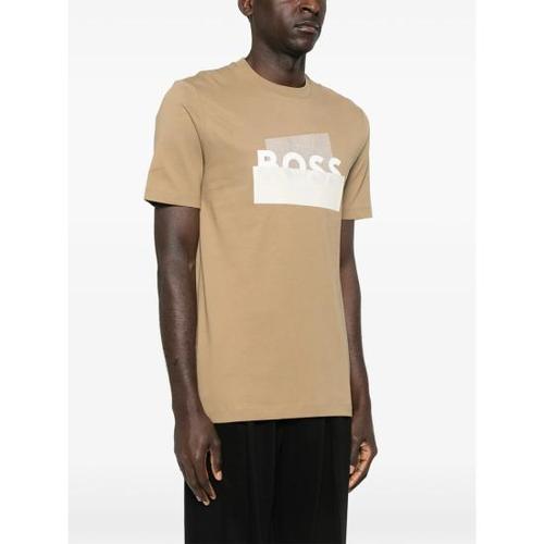보스 반팔 티셔츠 50555799 252 NEUTRALS