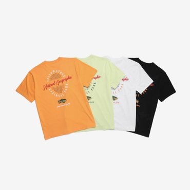 내셔널지오그래픽 옐로우스톤 슬로건 FRONT & BACK 아트웍 H/TEE N232UTS090