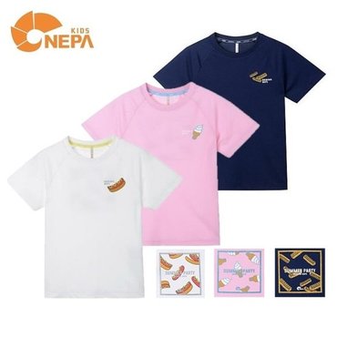 네파키즈 파티 그래픽 반팔티셔츠KFD5306