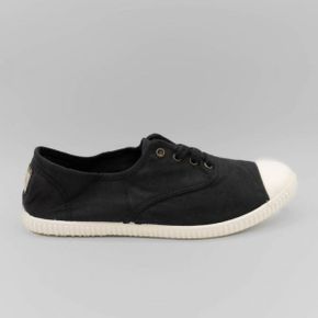 5348952 VICTORIA Womens Inglesa Tintada Puntera Sneaker In Negro