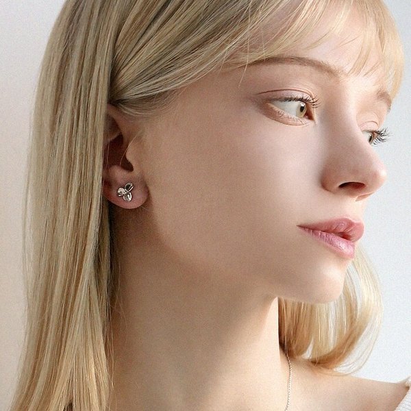 14k G.F 띠에르 클로버 귀걸이 EA2948