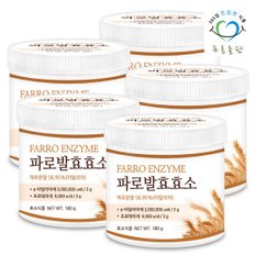 푸른들판 이탈리아 파로 발효 곡물 효소 분말 180gx5통 역가수치높은효소 엔자임 곡류효소 가루 파우더