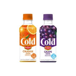콜드 100% 오렌지 포도 2가지맛 250ml x 6팩 (페트병 리뉴얼상품 출고)