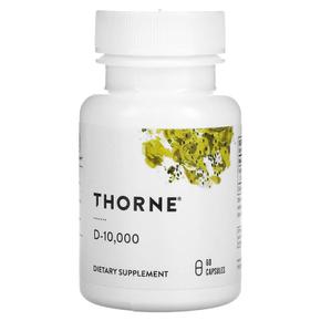 [해외직구] 쏜리서치 비타민D 10000IU 60캡슐 Thorne Research D-10000 60 Capsules