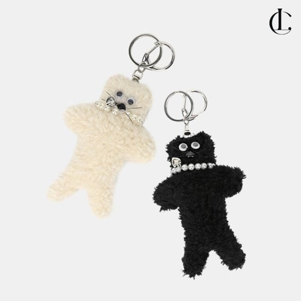 엘케이트 백참 키링 인형 곰돌이 고양이 가방장식 인형키링 열쇠고리 LMUS013